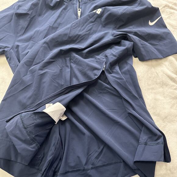 Nike Dallas Cowboys 1/4 Zip Pullover Jacket Windbreaker Medium Packable Hood NEW - Picture 9 of 16